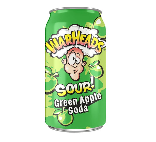 Warheads Sour Green Apple Soda 330ml