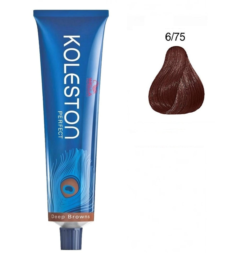 Wella Professionals Wella Professionals Koleston Perfect Permanente Haarfarbe 6/75 Dunkelblond Kastanie
