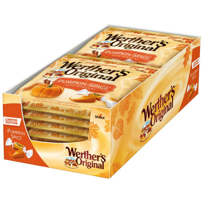 Werther's Original Soft Caramel Pumpkin Spice 180g  weiche karamellbonbons mit Pumkin-Spice-Geschmack