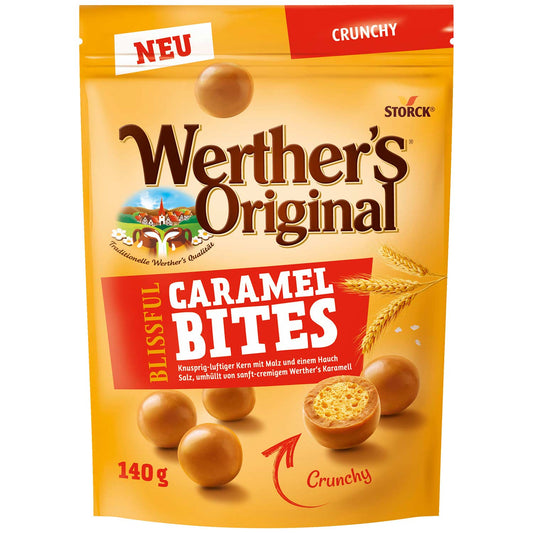 Werther's Original Blissful Caramel Bites Crunchy 140g - Candyshop.ch