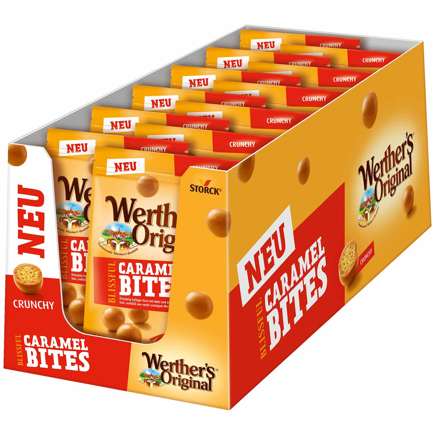 Werther's Original Blissful Caramel Bites Crunchy 140g - Candyshop.ch