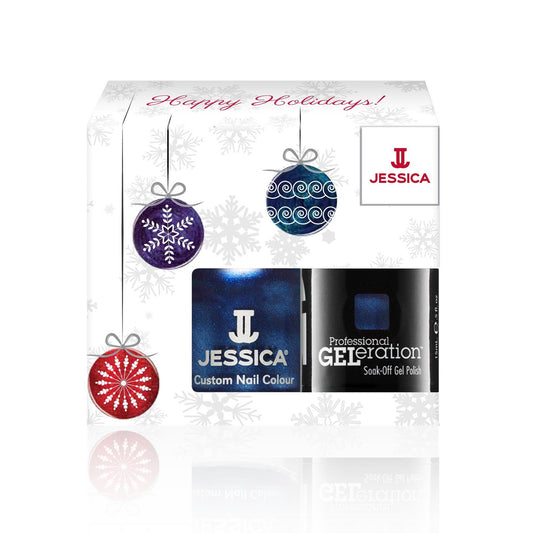 Jessica Schminkset Winter Set Jessica: Custom Colors, Nail Polish, Light Up The Sky, 14.8 ml + Professional GELeration, Semi-