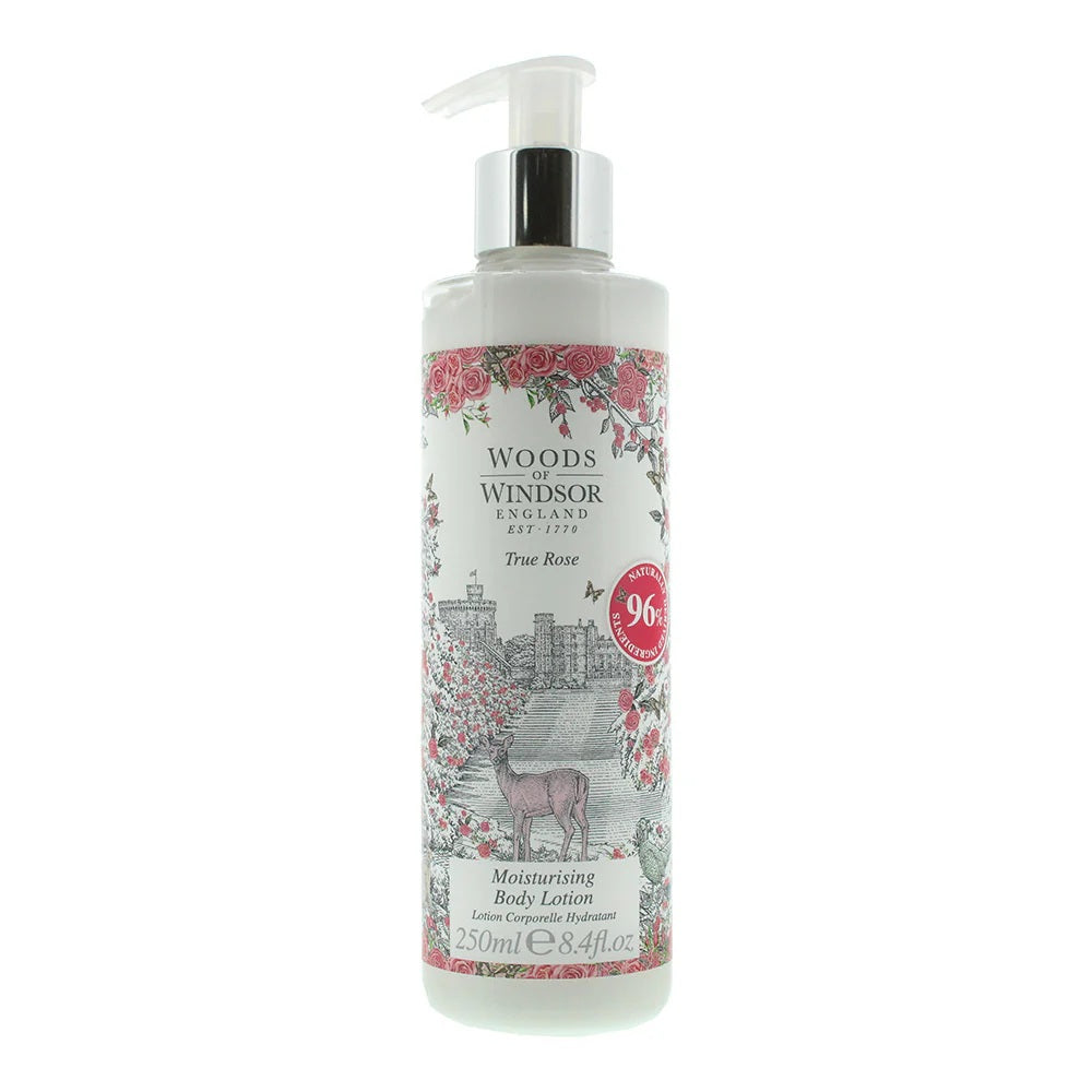 Woods Of Windsor Rose Body Lotion 250 ml – Sanfte Pflege mit zartem Rosenduft