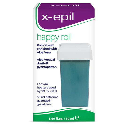 X-Epil X-Epil, Happy Roll, Aloe Vera, Seidiges Finish, Depilationswachs, Körper, 50 ml Regular