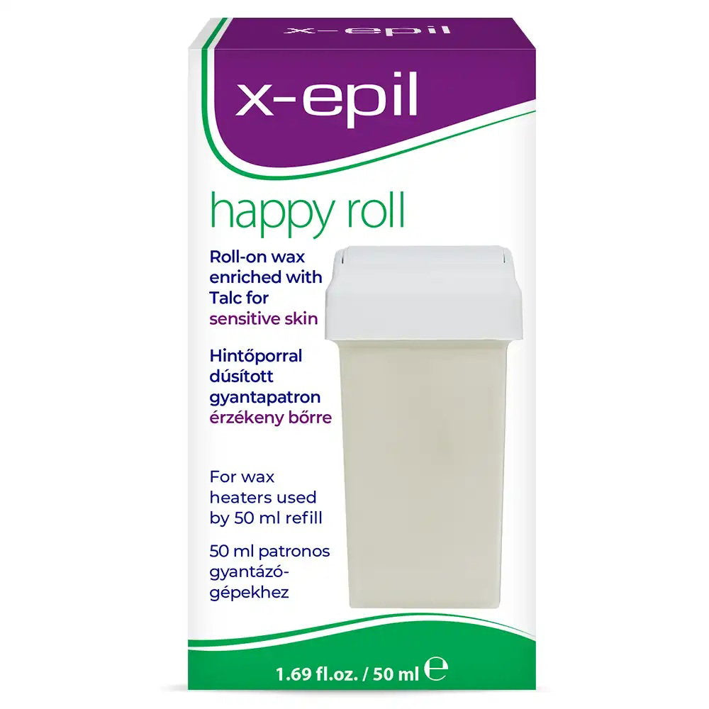 X-Epil X-Epil, Happy Roll, Talk, Seidiges Finish, Depilationswachs, Körper, 50 ml Regular