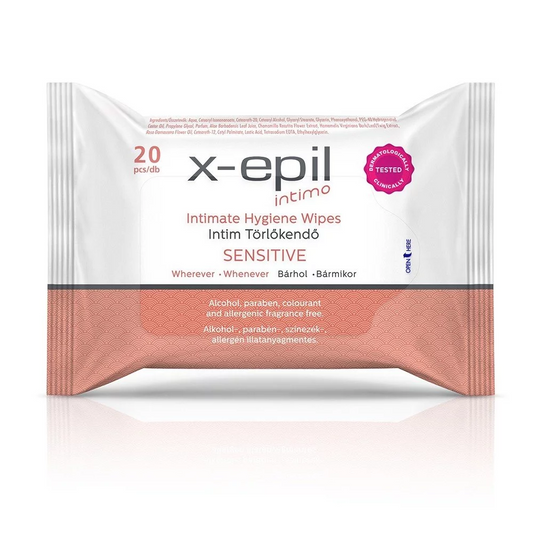 X-Epil X-Epil, Intimate Hygiene Sensitive, Intimtücher, 20 stk Regular