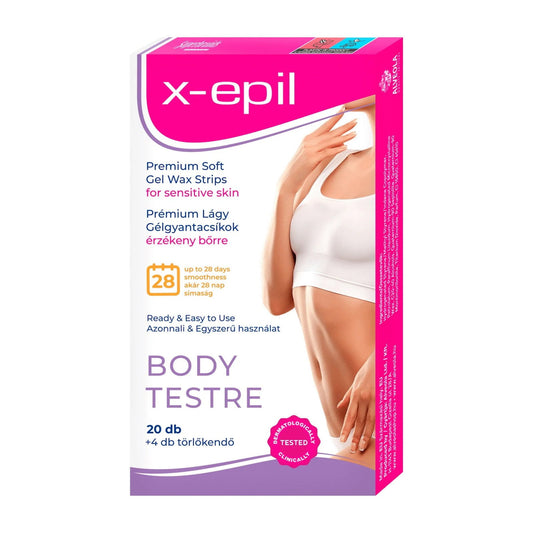 X-Epil X-Epil, Premium Soft, Seidiges Finish, Haarentfernungswachsstreifen, 20 stk Regular