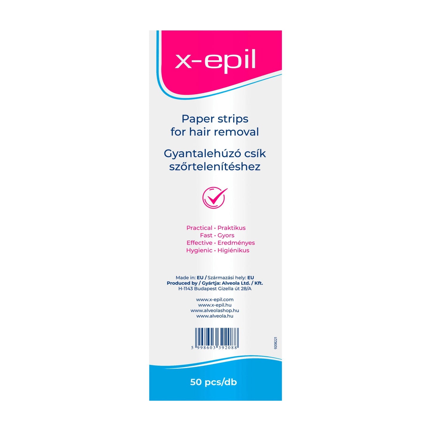 X-Epil X-Epil, X-Epil, Seidiges Finish, Haarentfernungswachsstreifen, 50 stk Regular