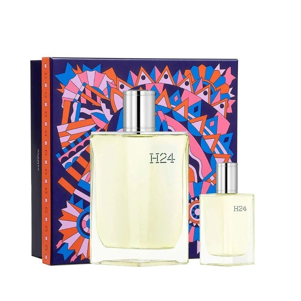 Hermes Parfümset Xmas 2022 Set Hermes: H24, Eau De Toilette, For Men, 100 ml + H24, Eau De Toilette, For Men, 12.5 ml Regular