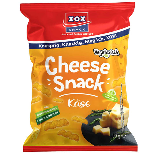 XOX Cheese Snack 90g Maissnack mit Käsegeschmack - Candyshop.ch