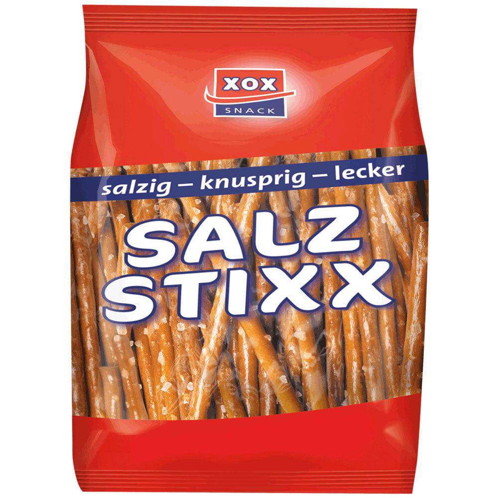 XOX Salz Stixx 250g Laugengebäck Salzstangen mit Meersalz - Candyshop.ch