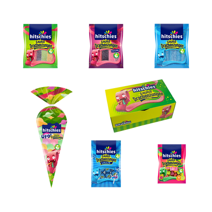 Hitschies Saure Drachenzungen Box 1281 g