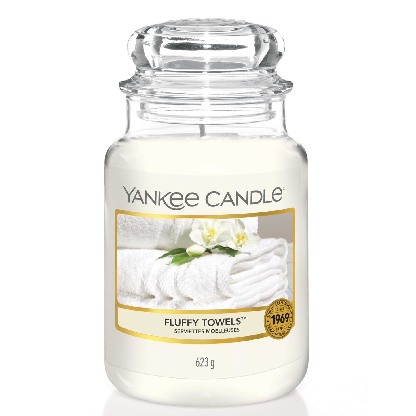 Yankee Candle Yankee Candle, Fluffy Towels, Duftkerze, 623 g Regular