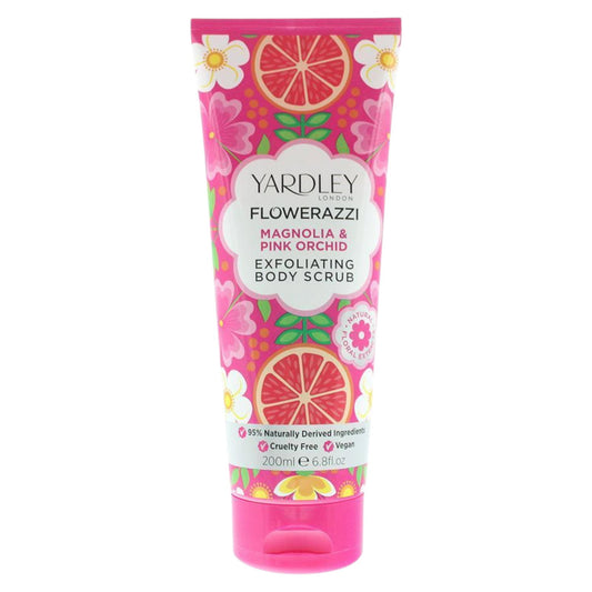 Yardley Yardley, Flowerazzi Magnolia & Pink Orchid, Peeling, Körperpeeling, 200 ml Regular