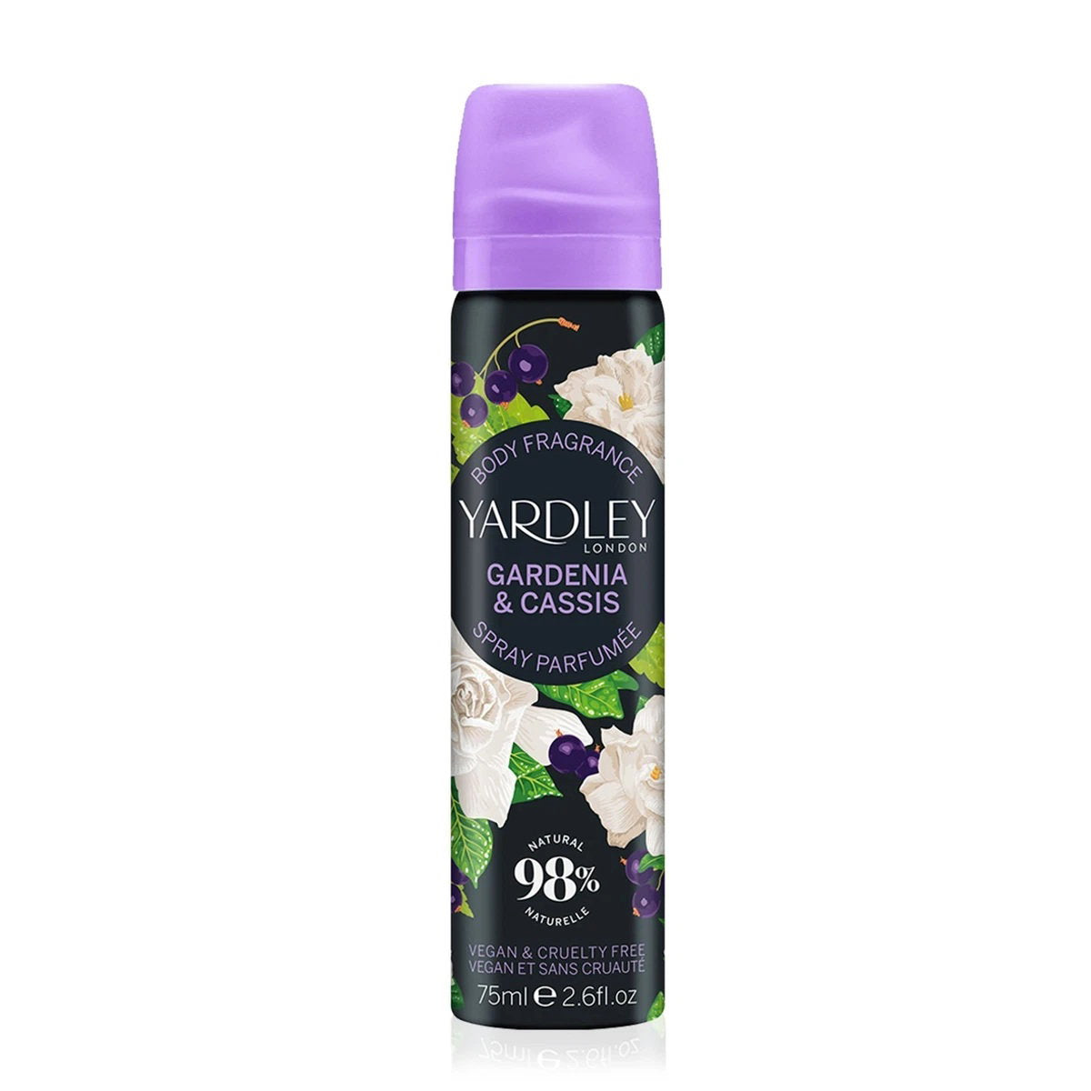 Yardley Yardley, Gardenia & Cassis, Körperspray, 75 ml Regular