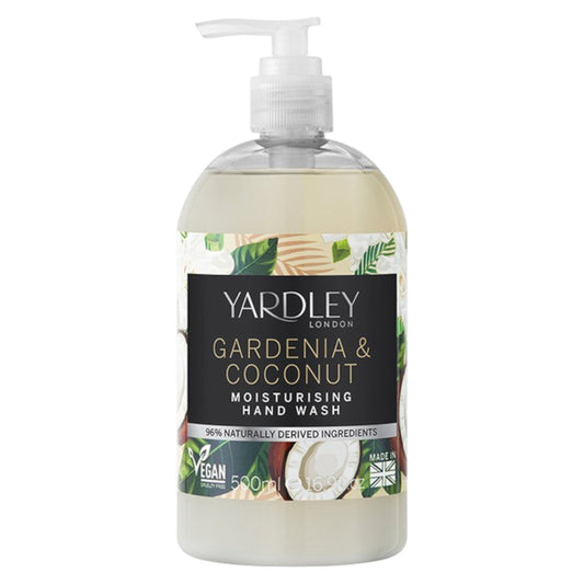 Yardley Yardley, Gardenia & Coconut Milk, Botanisch, Reinigt, Handgel, 500 ml Regular
