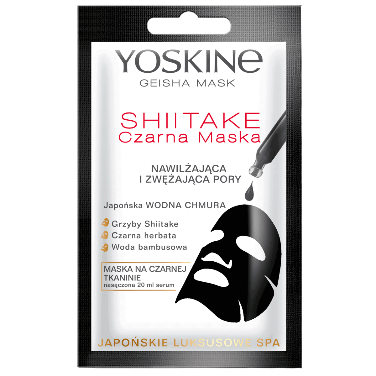Yoskine Yoskine, Geisha, Porenverfeinerung, Gesichtsmaske, Gesicht, 20 ml Regular