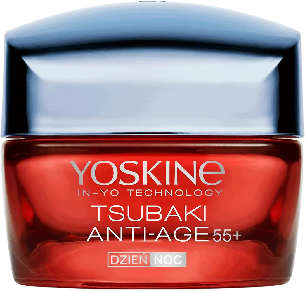 Yoskine Yoskine, Tsubaki 55+, Anti-Aging, Tag & Nacht, Sahne, Gesicht, 50 ml Regular