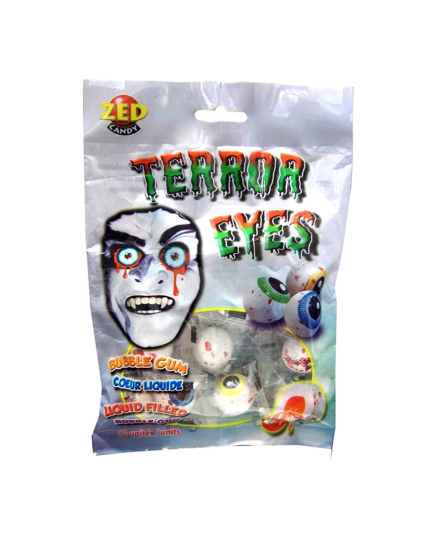 ZED Candy Bubble Gum Terror Eyes 108g - Candyshop.ch