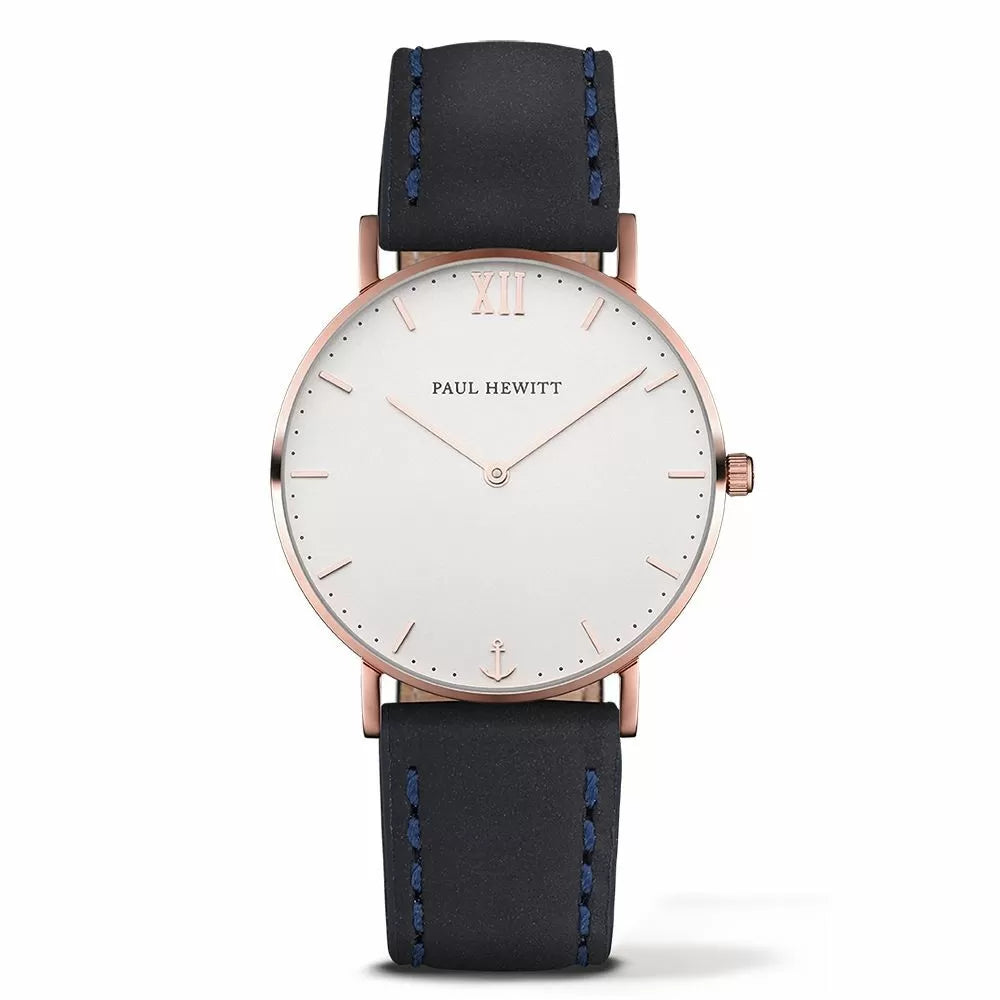 Paul Hewitt Sailor Line PH-SA-R-ST-W-11M – 39 mm Roségold & Blau