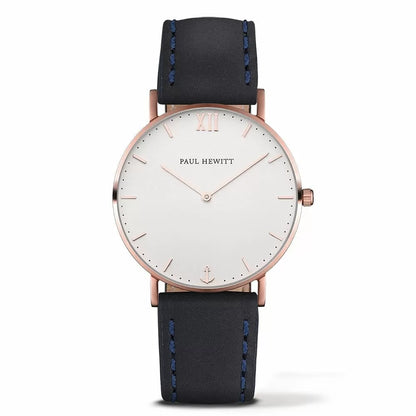 Paul Hewitt Sailor Line PH-SA-R-ST-W-11M – 39 mm Roségold & Blau