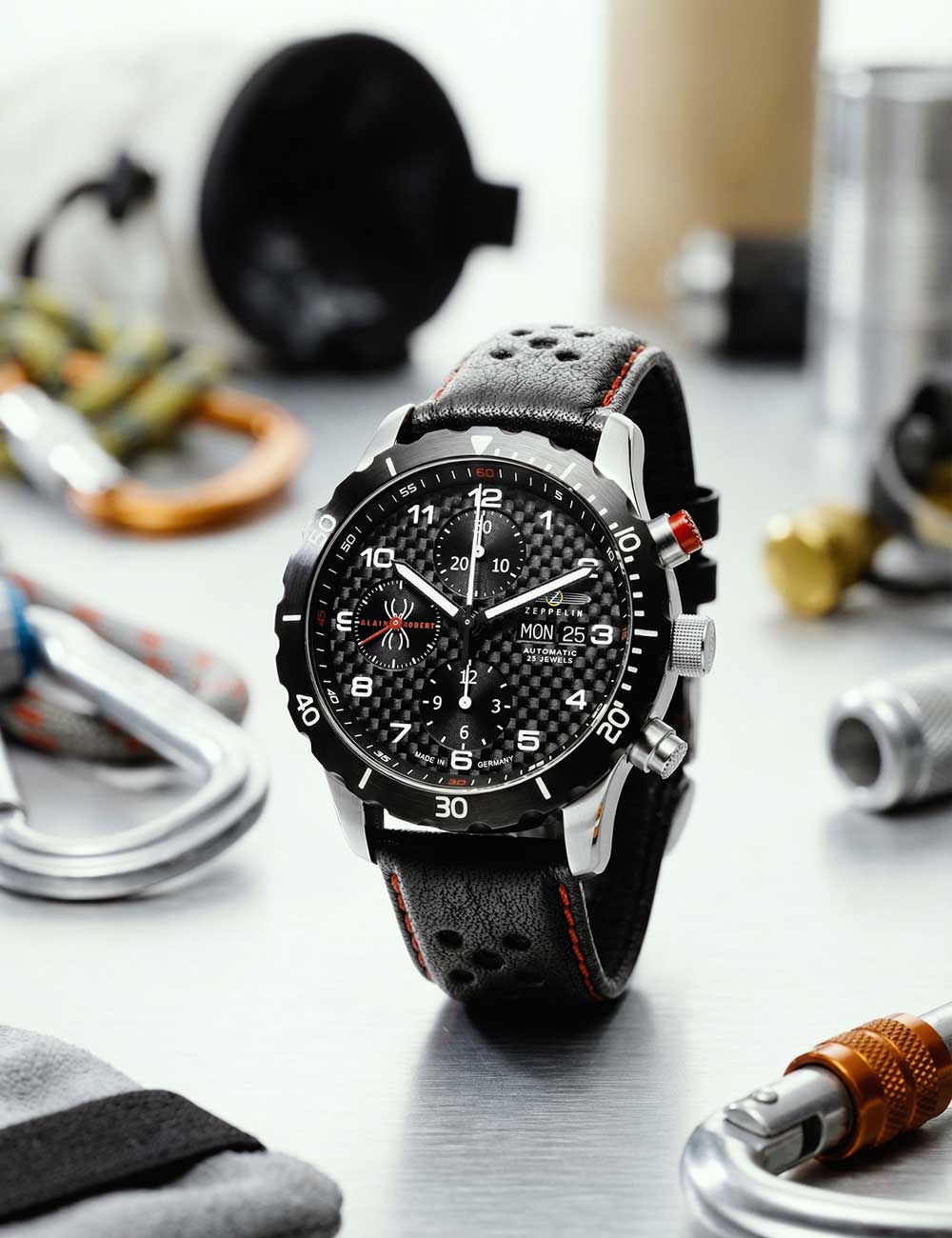 ZEPPELIN 72162 Chronograph Armbanduhr 20 mm ansicht-2