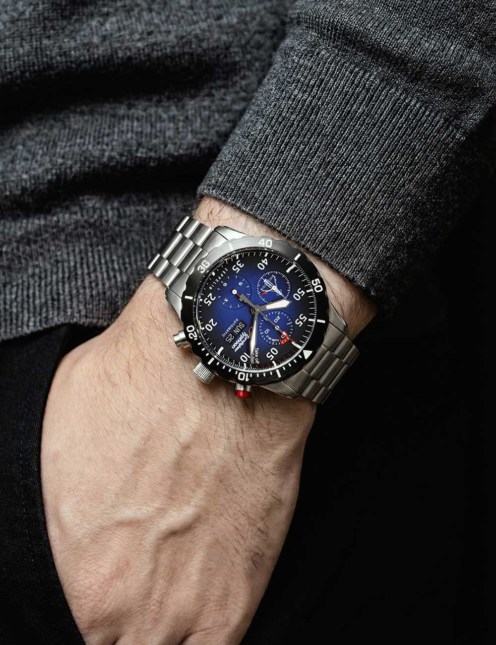 ZEPPELIN 7218M3 Chronograph Armbanduhr 30 mm ansicht-3