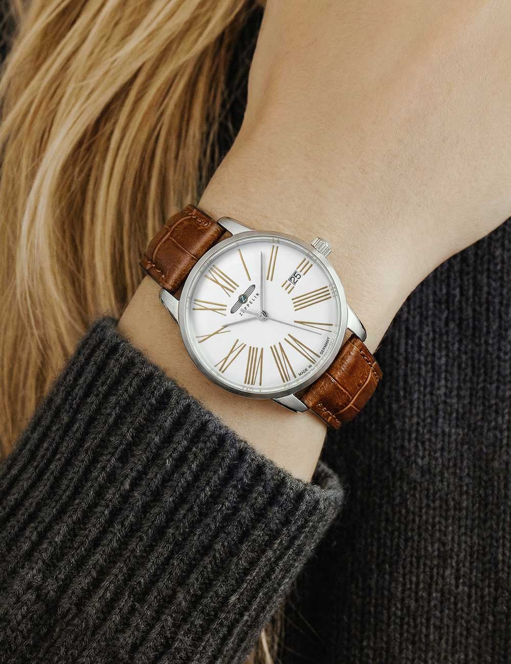 ZEPPELIN 83474 Analoguhr Armbanduhr 46 mm ansicht-3
