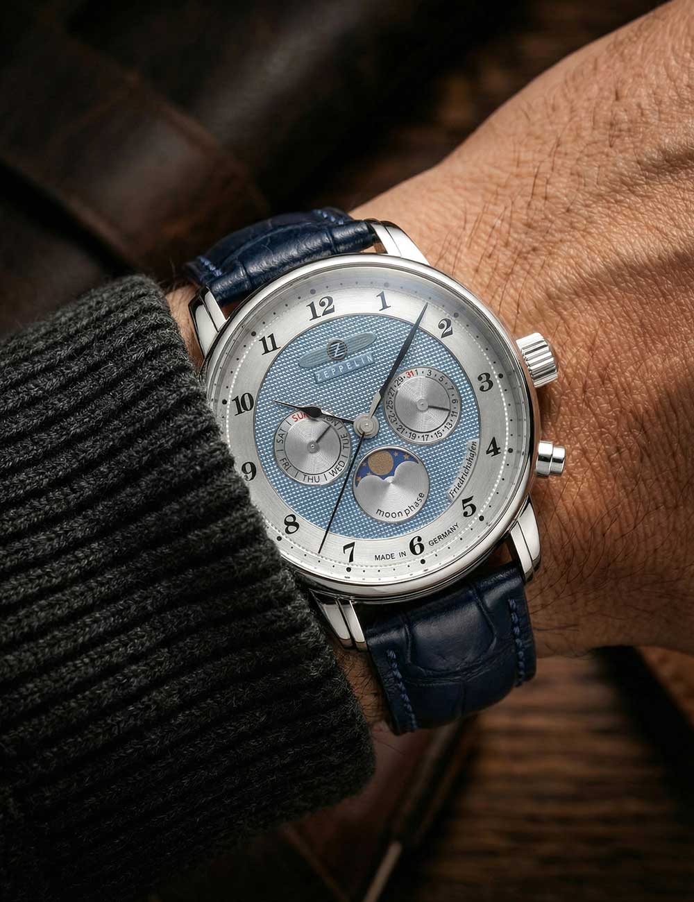 ZEPPELIN 85363 Analoguhr Armbanduhr 38 mm ansicht-2