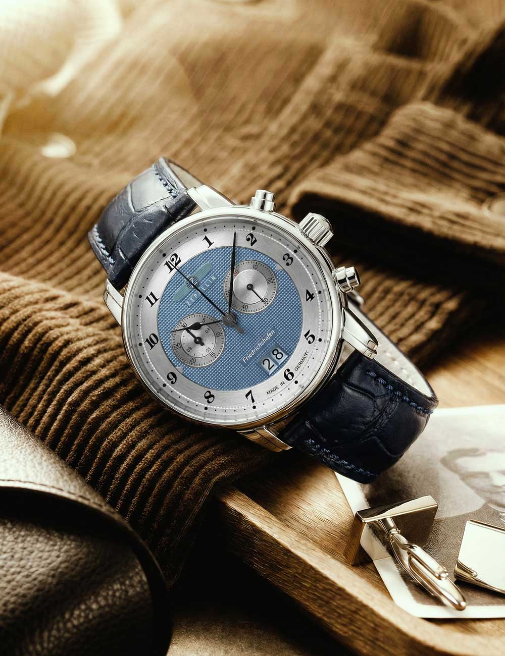 ZEPPELIN 85843 Chronograph Armbanduhr 46 mm ansicht-3