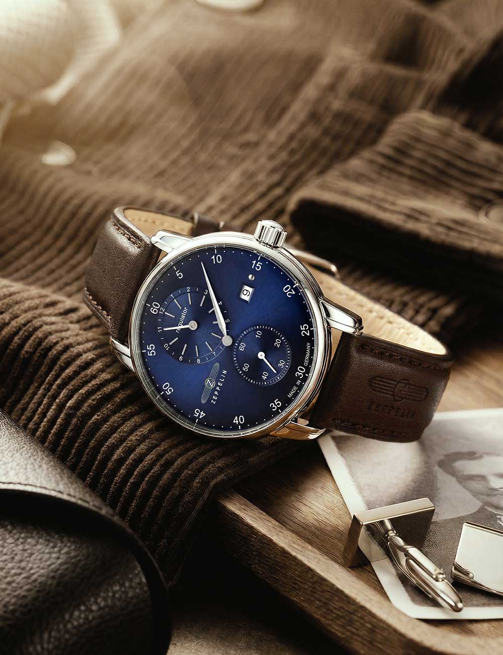ZEPPELIN 86223 Analoguhr Armbanduhr 46 mm ansicht-2