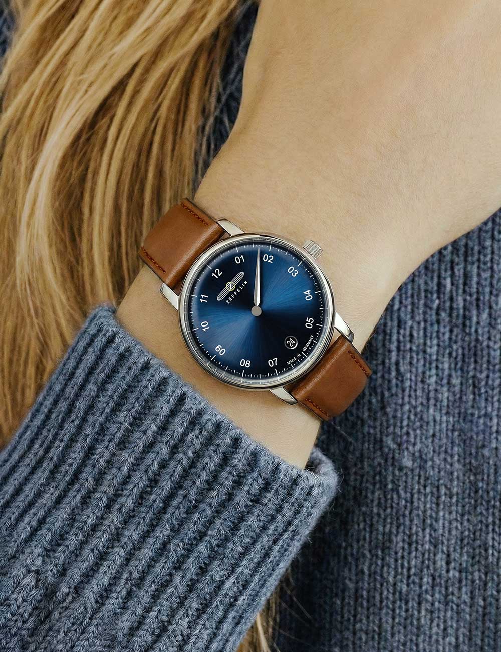 ZEPPELIN 86433 Analoguhr Armbanduhr 46 mm ansicht-3