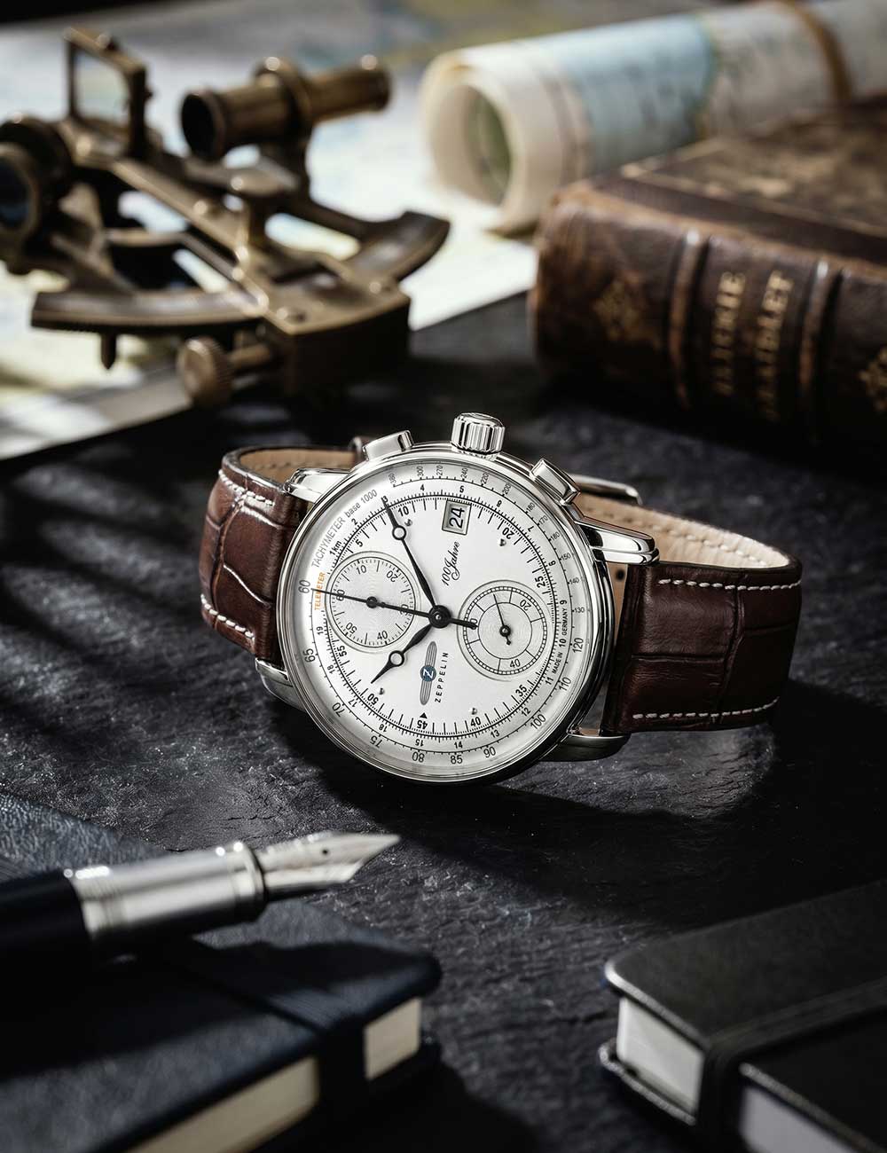 ZEPPELIN 86701 Chronograph Armbanduhr 20 mm ansicht-2