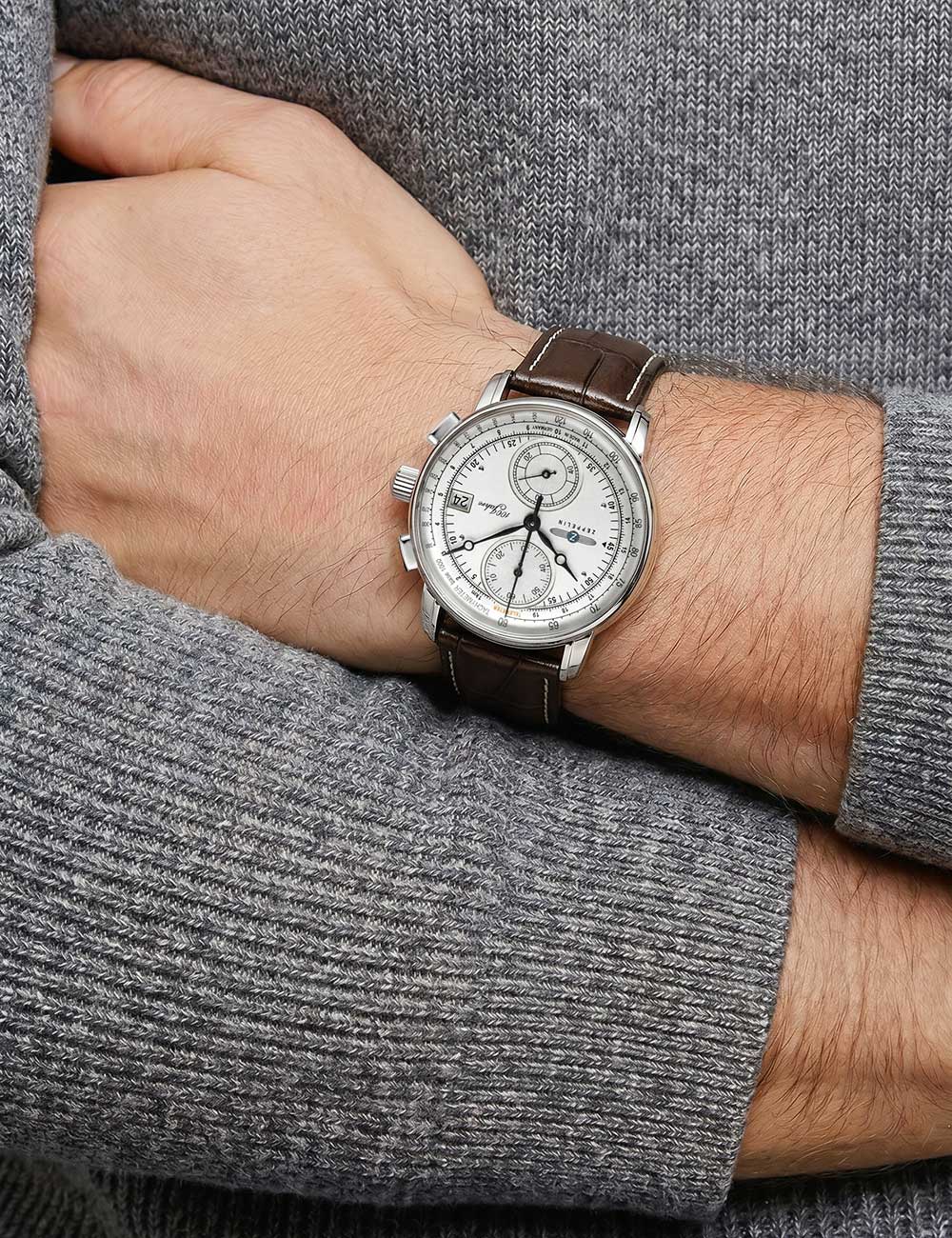 ZEPPELIN 86701 Chronograph Armbanduhr 20 mm ansicht-3