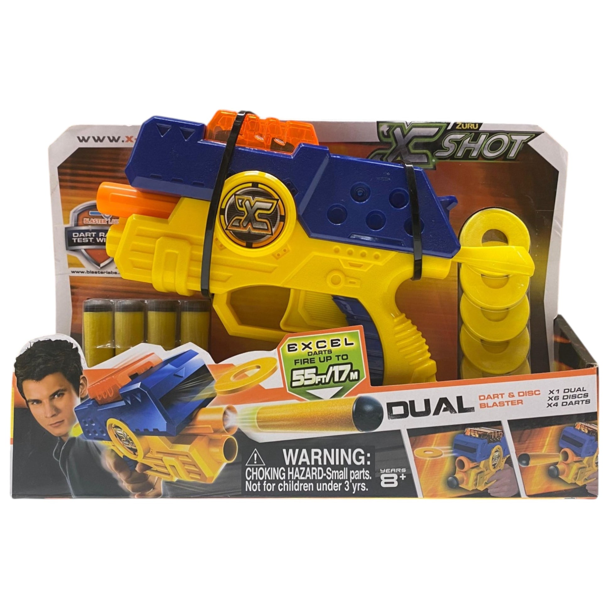Zuru Zuru, X-Shot Excel Dual, Spielzeugpistole, Für Jungen, 8+ jahre Regular