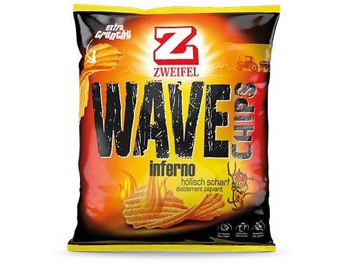 Zweifel Wave Chips Inferno scharf 120g - Candyshop.ch